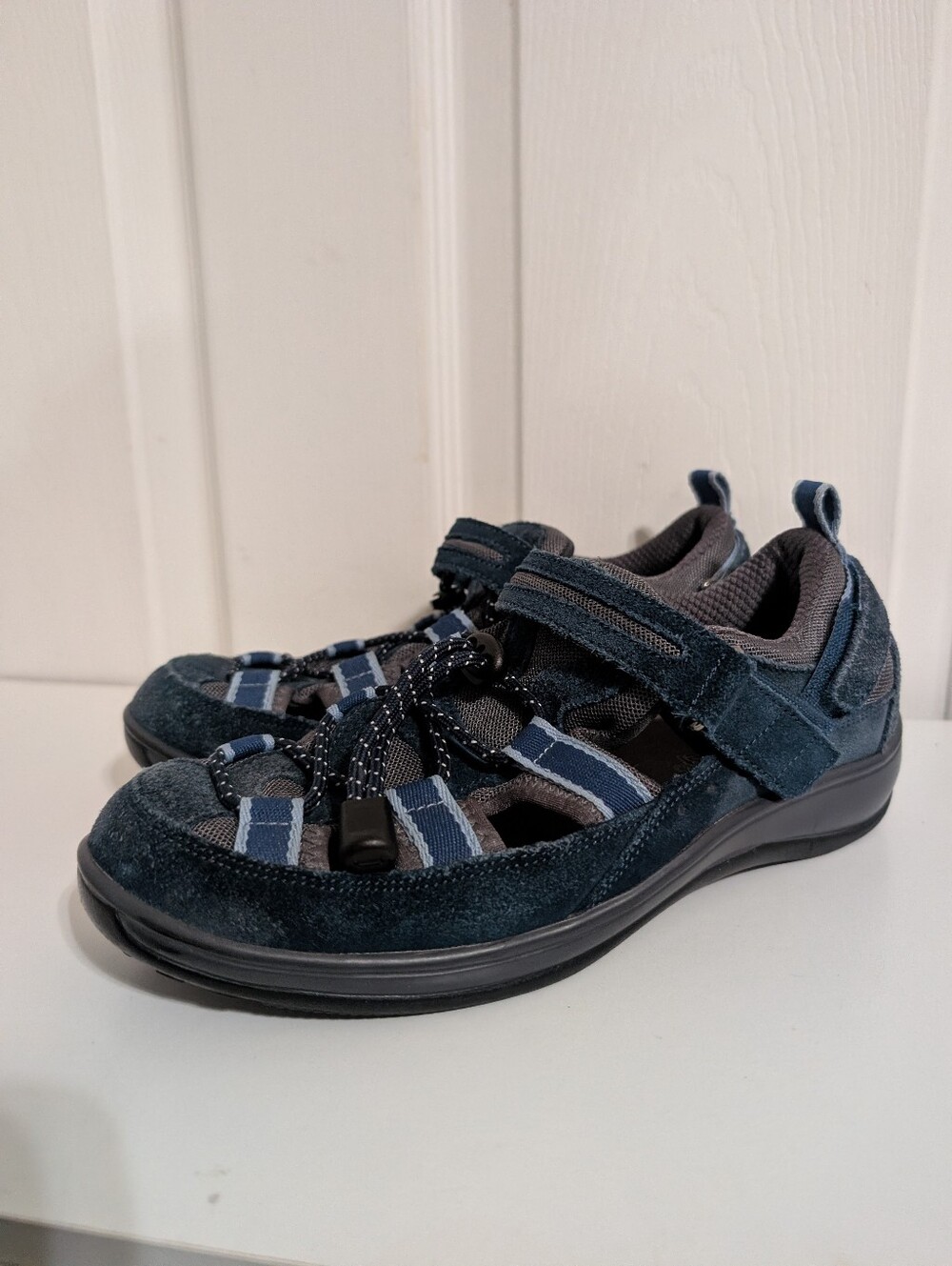 Orthofeet Naples Womens Shoes Sandal Sneaker Blue Comfort Size 7 Wide